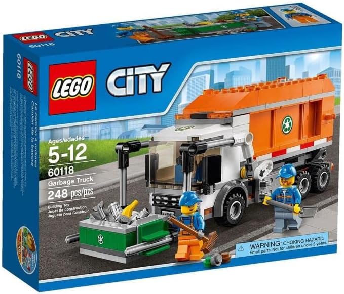 The 60118 LEGO CITY garbage truck is part of the list of all LEGO garbage and recycling truck sets ever released.