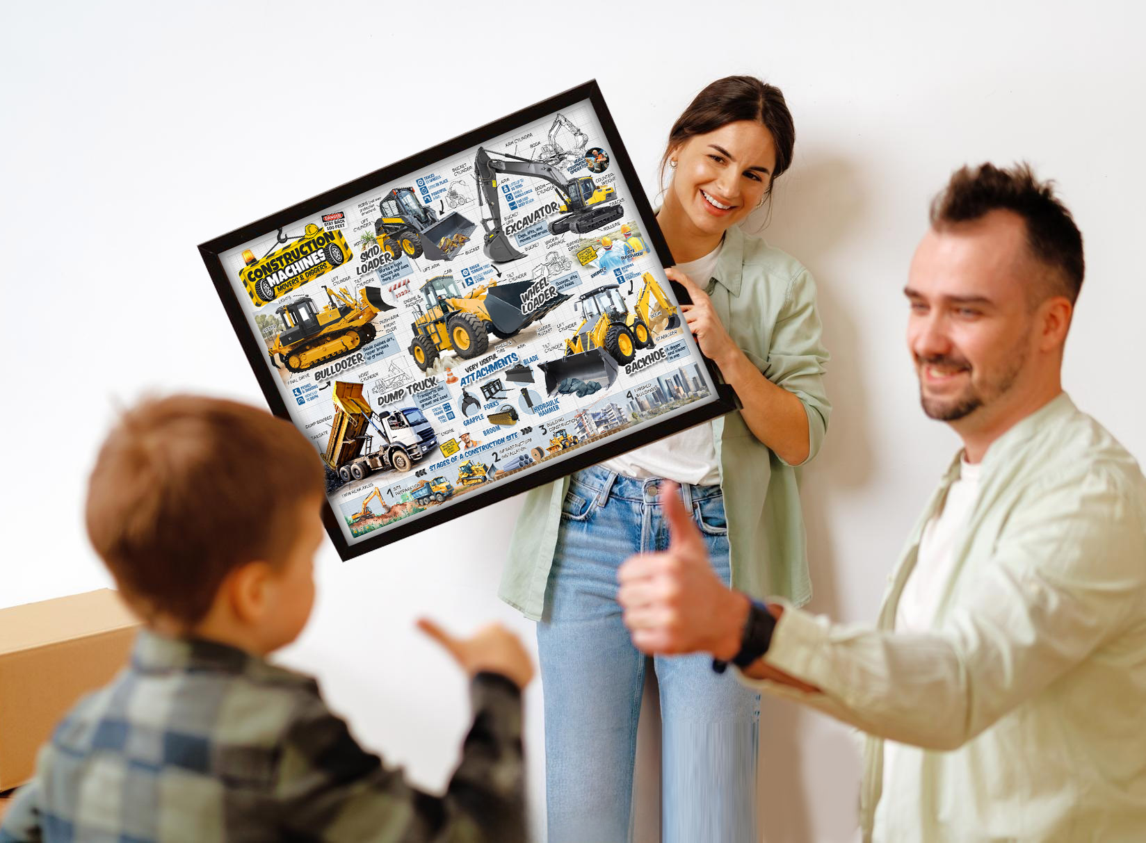 Poster Frame Size Guide for a Truck-Themed Kids’ Bedroom